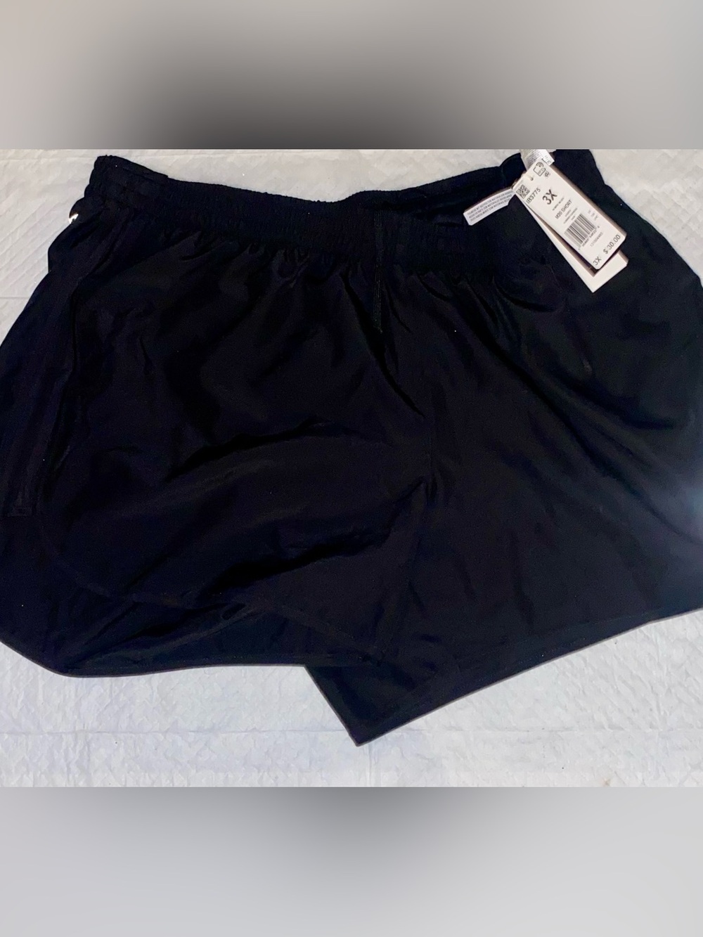 Black Adidas Athletic Shorts 3X Plus Size NWT Active Running Short